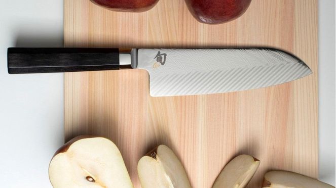 
                    Dual Core Santoku zum Schneiden von Früchten, Gemüse, Fisch und Fleisch