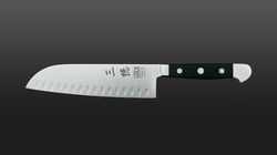 Güde Alpha manche synthétique , Santoku alvéolé Alpha