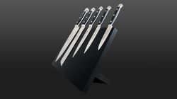 Güde Alpha synthetic handle, Güde knife holder set