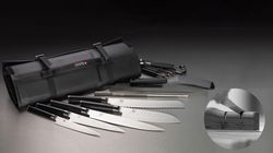 Messer, Messertasche Shun mit Messerschärfer