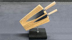 Vorführmodelle 50%, Messerblock Shun White