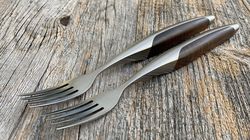 sknife Steakmesser, Steakgabel Set Walnuss