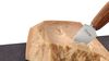 
                    The handle of the Parmesan knife pointed is made of FSC-certified German plum wood