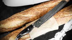 Nagare Black bread knife